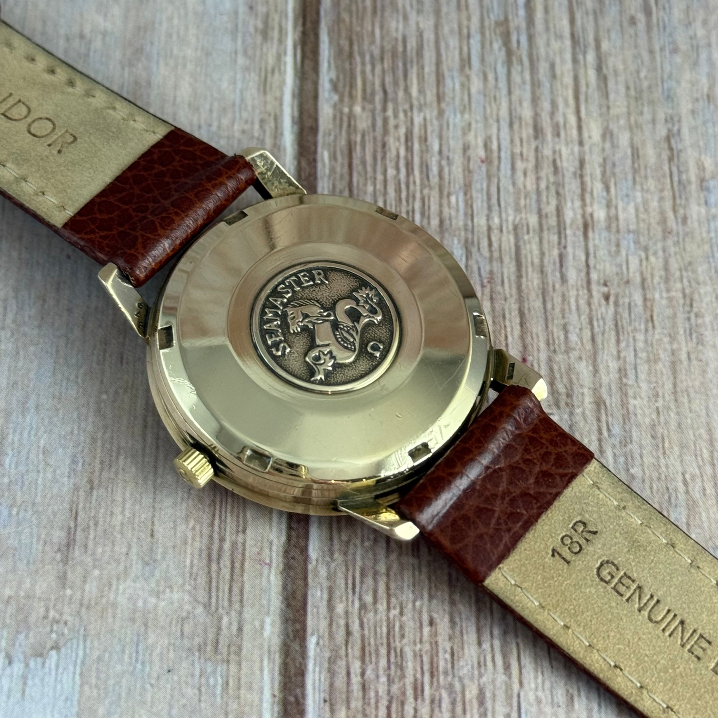 1961 Omega Seamaster 9ct Solid Gold Men’s Automatic Wrist Watch Box,Papers 35mm
