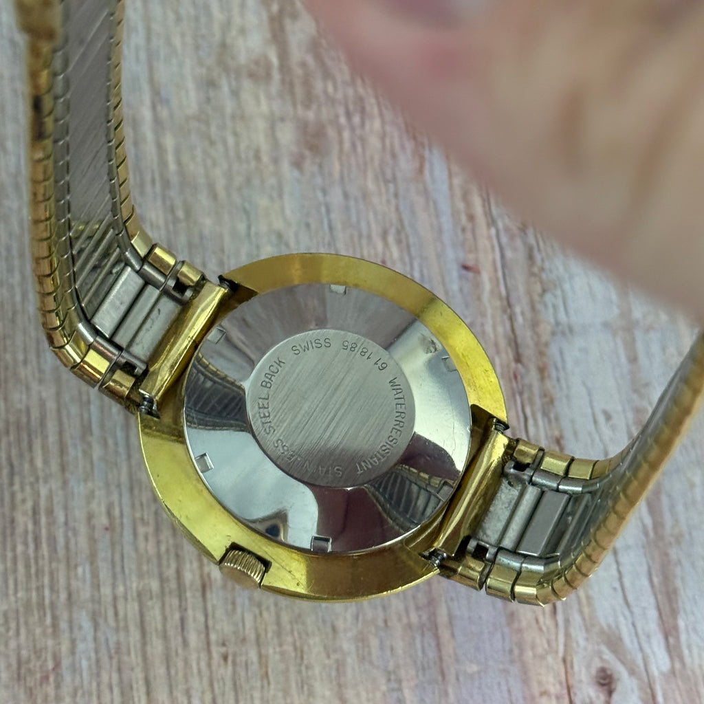 Space age ROTARY UFO men’s automatic divers watch 40mm gold plated