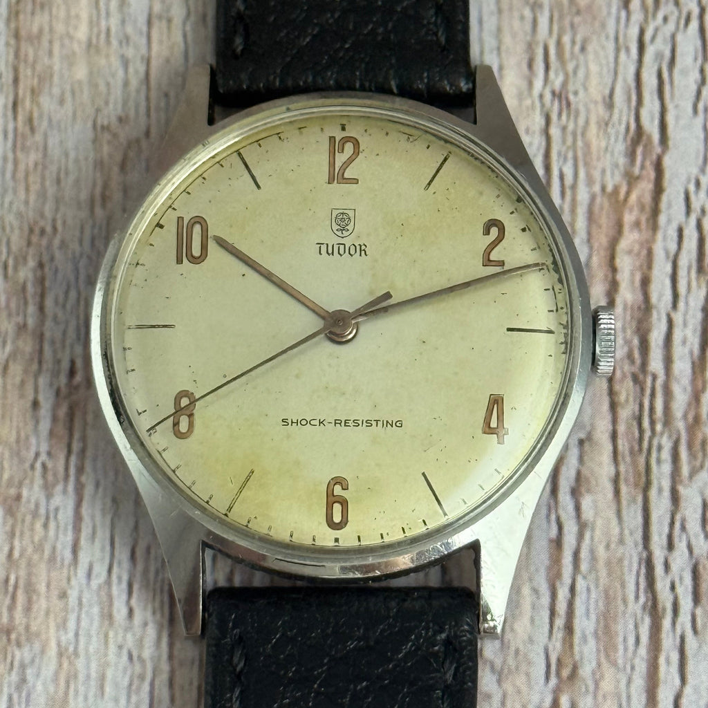Vintage Tudor Shield Rose Men’s Wrist Watch Manual Wind 35mm Ref 818 SERVICED