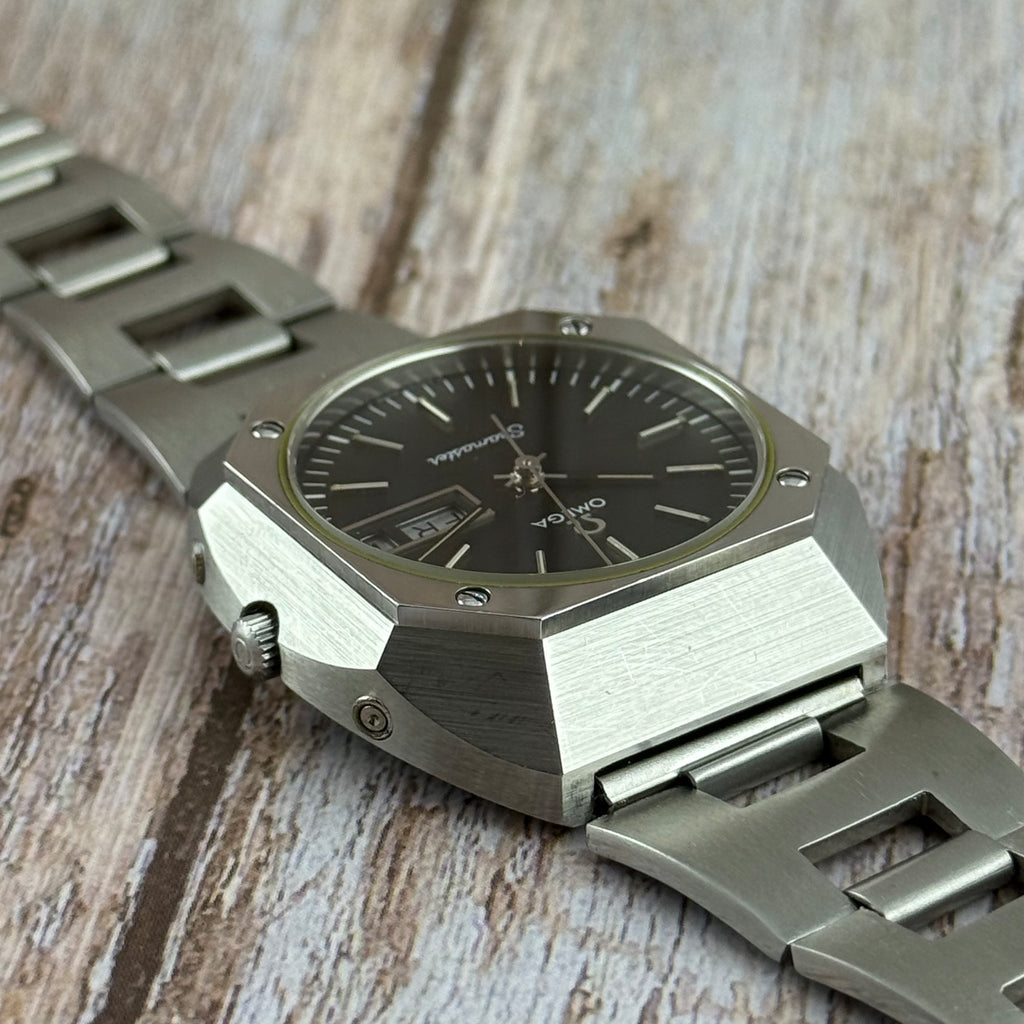 1970s Omega Seamaster Mariner men’s quartz steel wrist watch (196.0054)