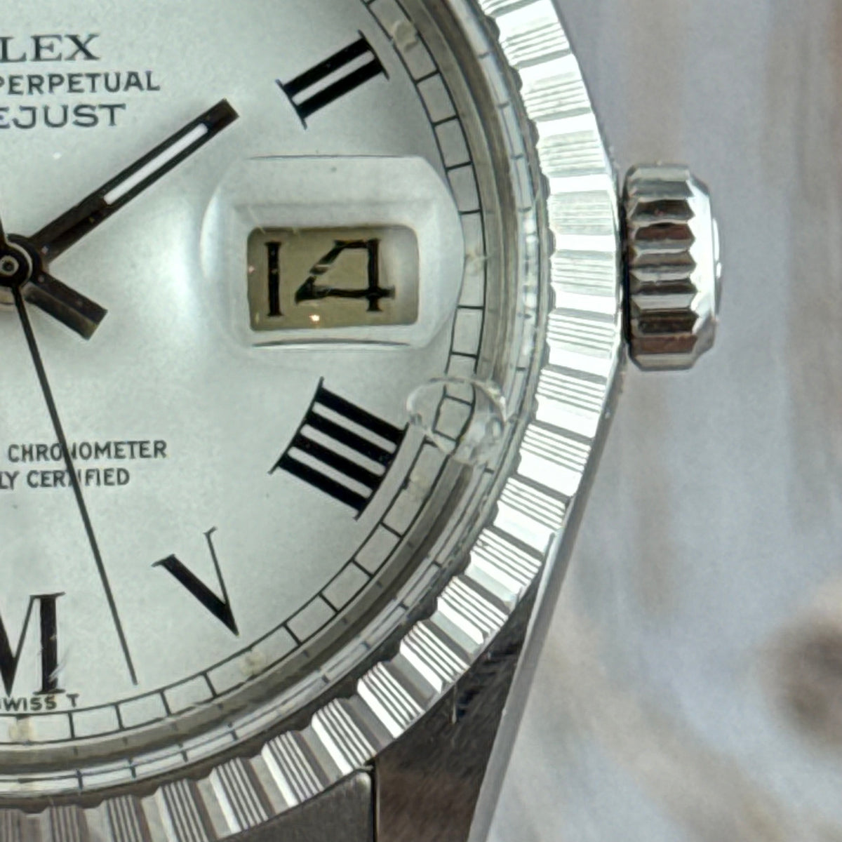 1986 Rolex Datejust 36 silver “Buckley” dial steel men’s watch MINT CONDITION
