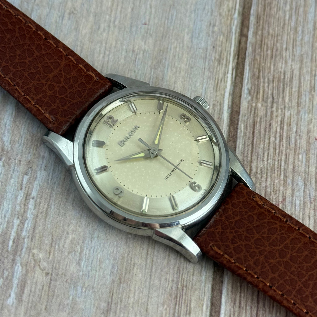 1963 BULOVA ‘Jet Clipper’ men's automatic watch 11AFAC Two-tone dial vintage