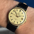 1970 Omega Constellation automatic chronometer gold plated men’s watch quickset