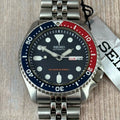 1996 Seiko Automatic Men’s Divers Watch Pepsi 200M (SKX009K) NEW OLD STOCK