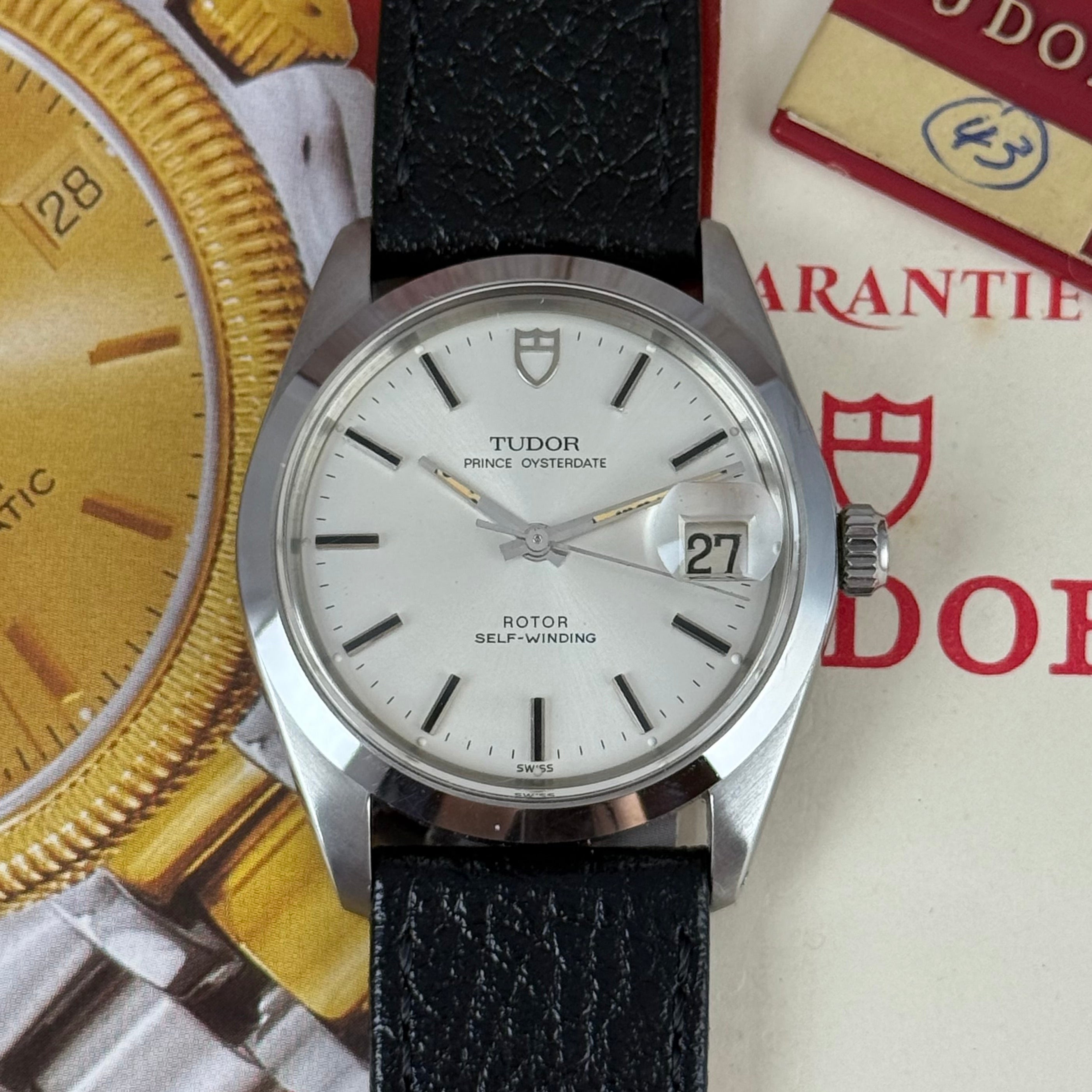 1980 Tudor Prince Oyster date gentlemen’s steel wrist watch automatic full collectors set