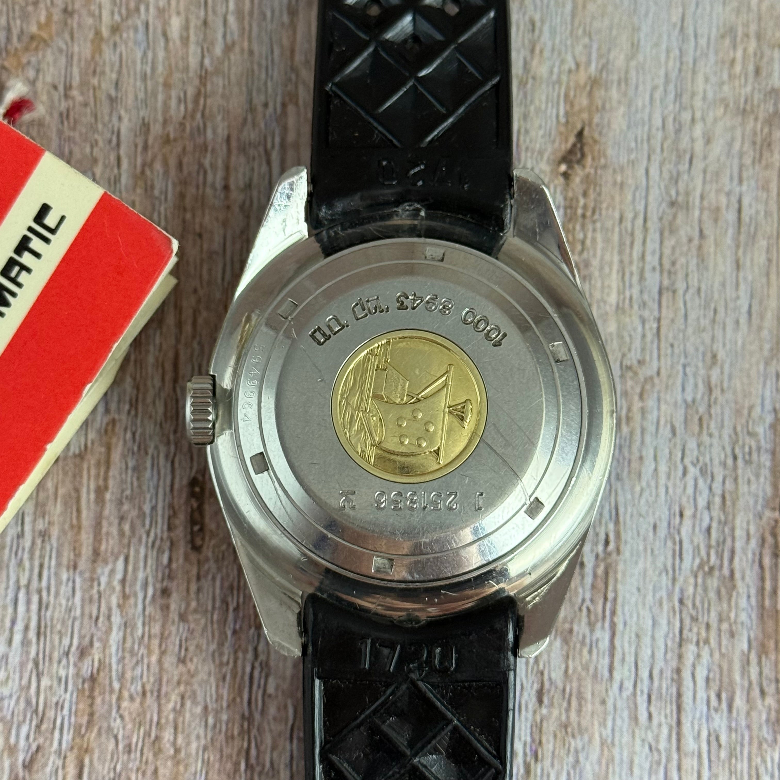 1970s Eterna-Matic KonTiki IDF military issue divers watch automatic boxed ‘chocolate’ tropical dial