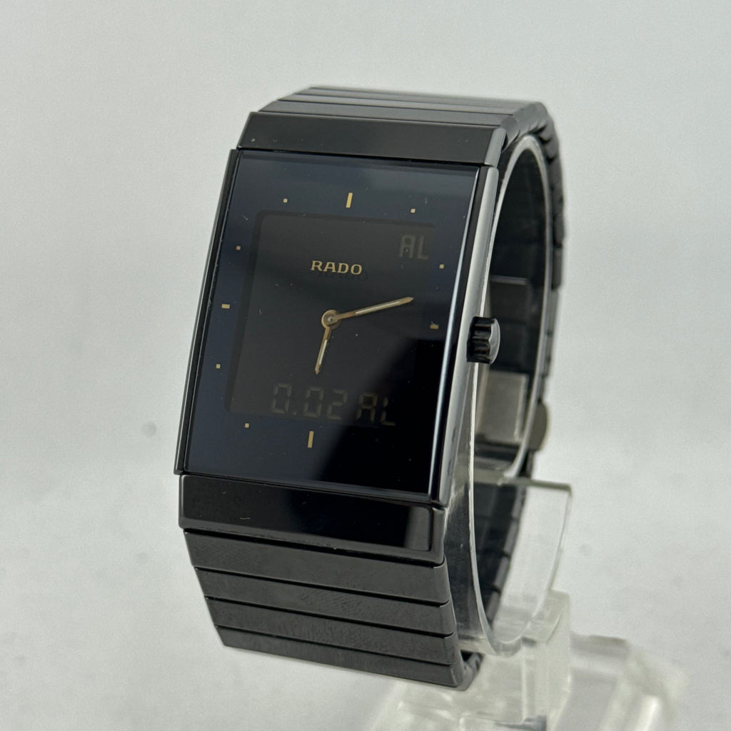 Rado ceramica Diastar men’s multifunction wrist watch titanium & ceramic boxed
