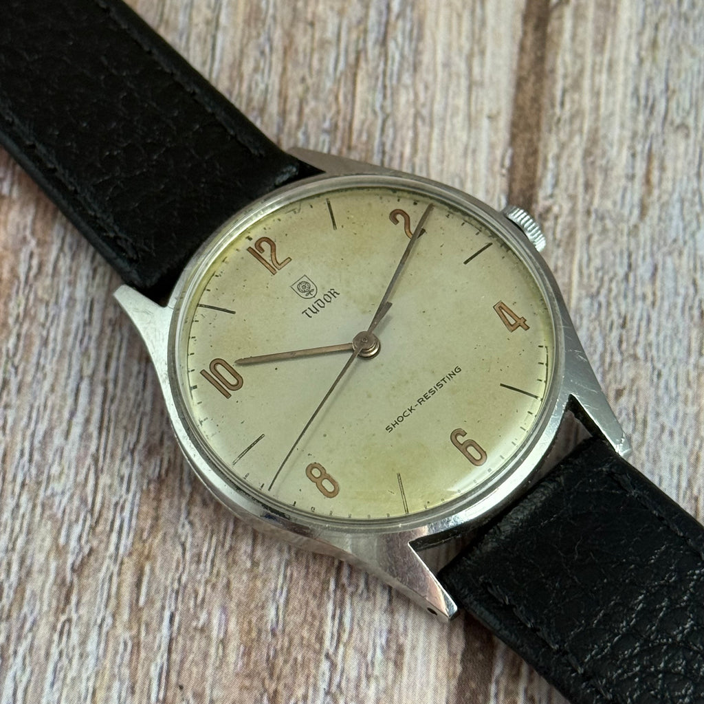 Vintage Tudor Shield Rose Men’s Wrist Watch Manual Wind 35mm Ref 818 SERVICED