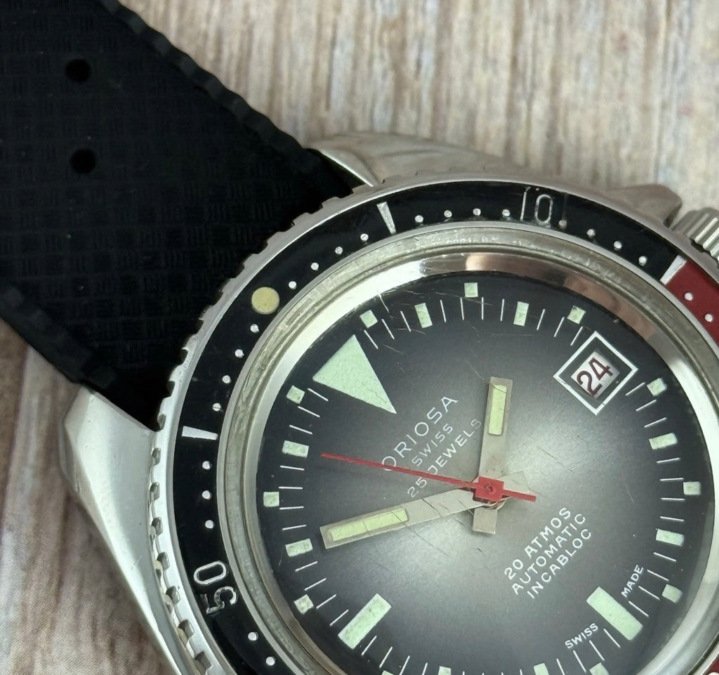 Oriosa Men's Dive Watch Monnin 844 case, Explorer Il 1655 style dial 42mm