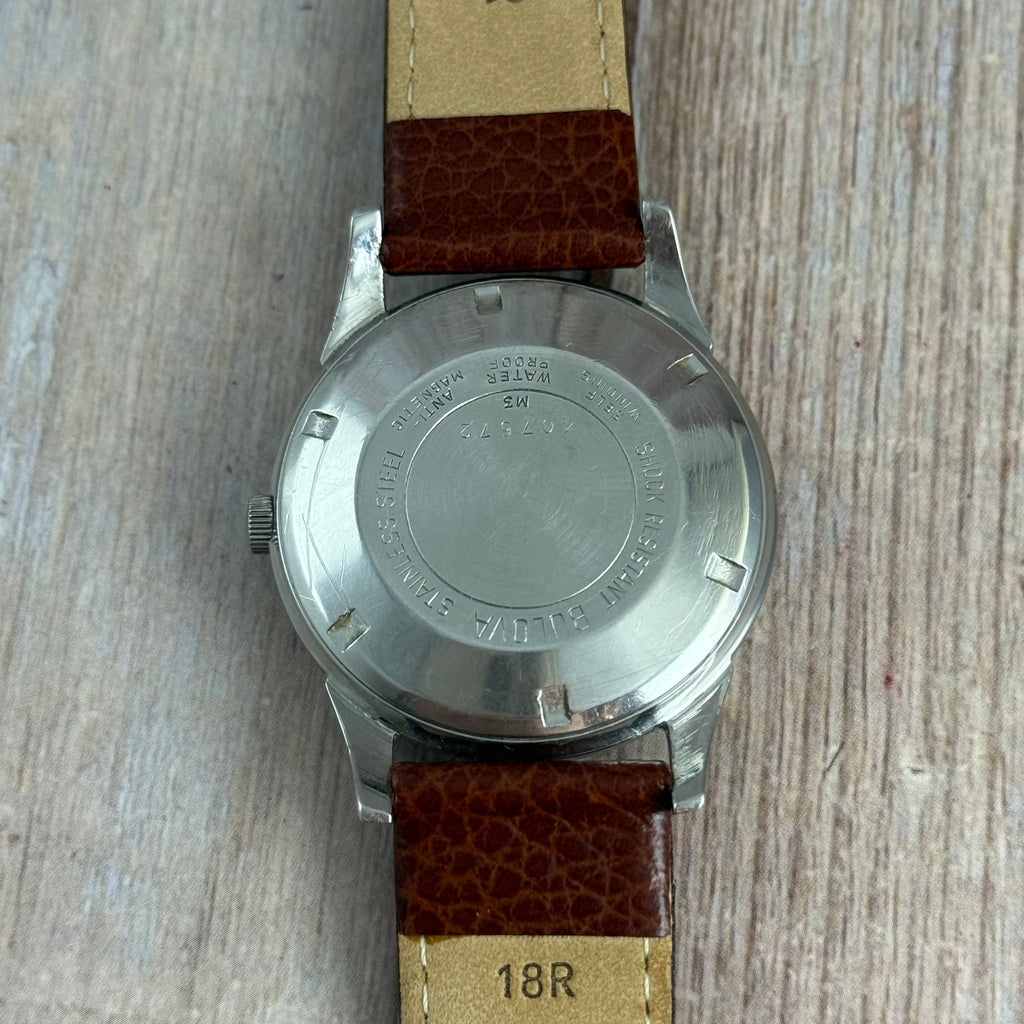 1963 BULOVA ‘Jet Clipper’ men's automatic watch 11AFAC Two-tone dial vintage