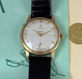 1960 OMEGA GENEVE TWO TONE CROSSHAIR SOLID GOLD 9ct MENS Watch Manual FULL SET PAPERS