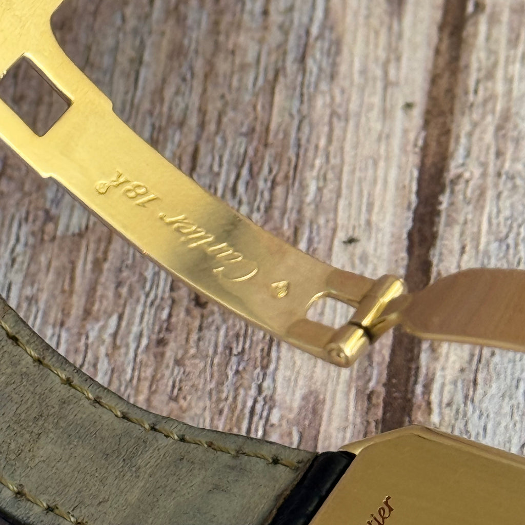 1990s Cartier Ceinture ladies 18ct yellow gold wrist watch (78099)