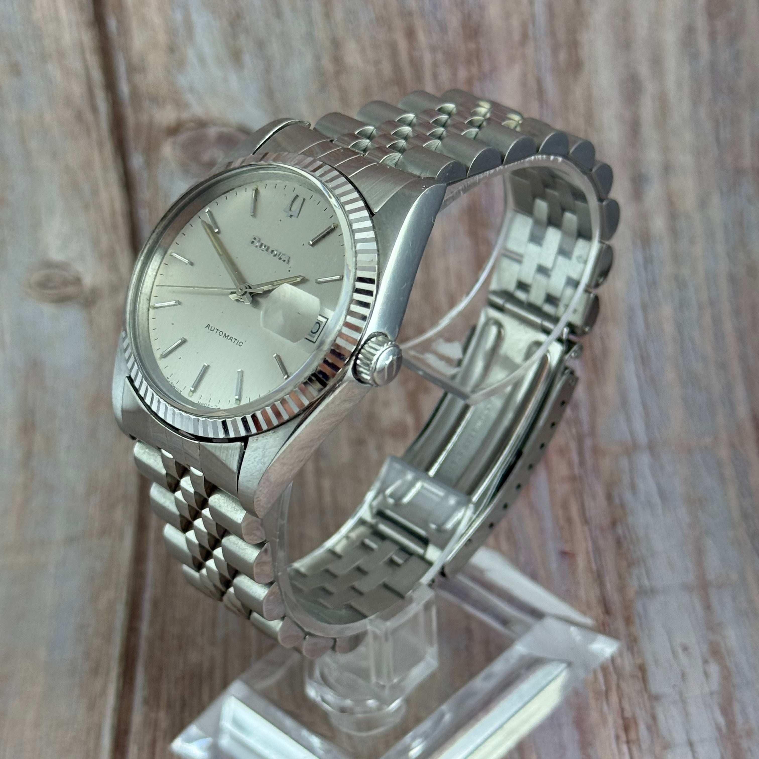 1979 Bulova ‘Datejust’ men’s automatic wrist watch 37mm Royal Oak era