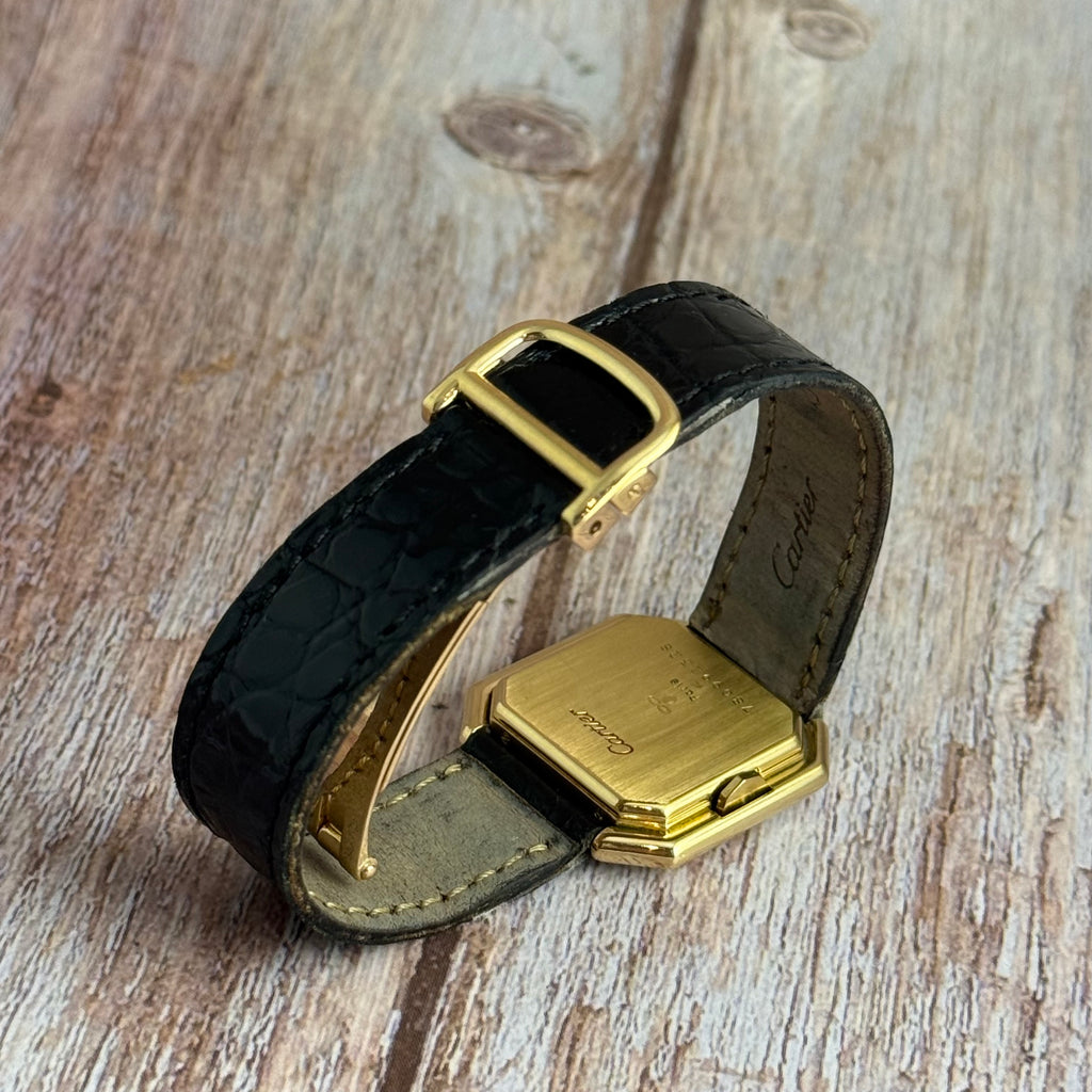 1990s Cartier Ceinture ladies 18ct yellow gold wrist watch (78099)