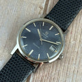 1970 Omega Geneve men’s double signed blue dial Miester watch (136.070)