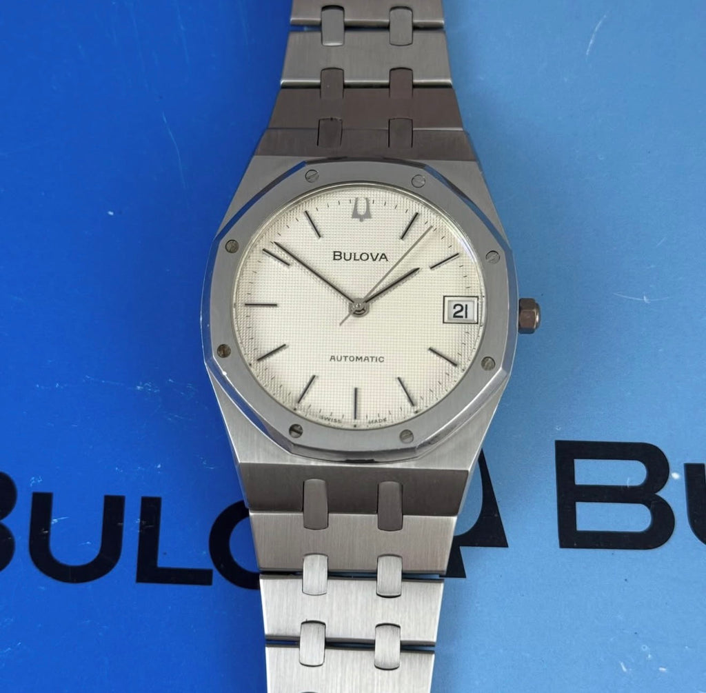 1979 Bulova Royal Oak Men's Steel Automatic Watch W Papers N9 36mm