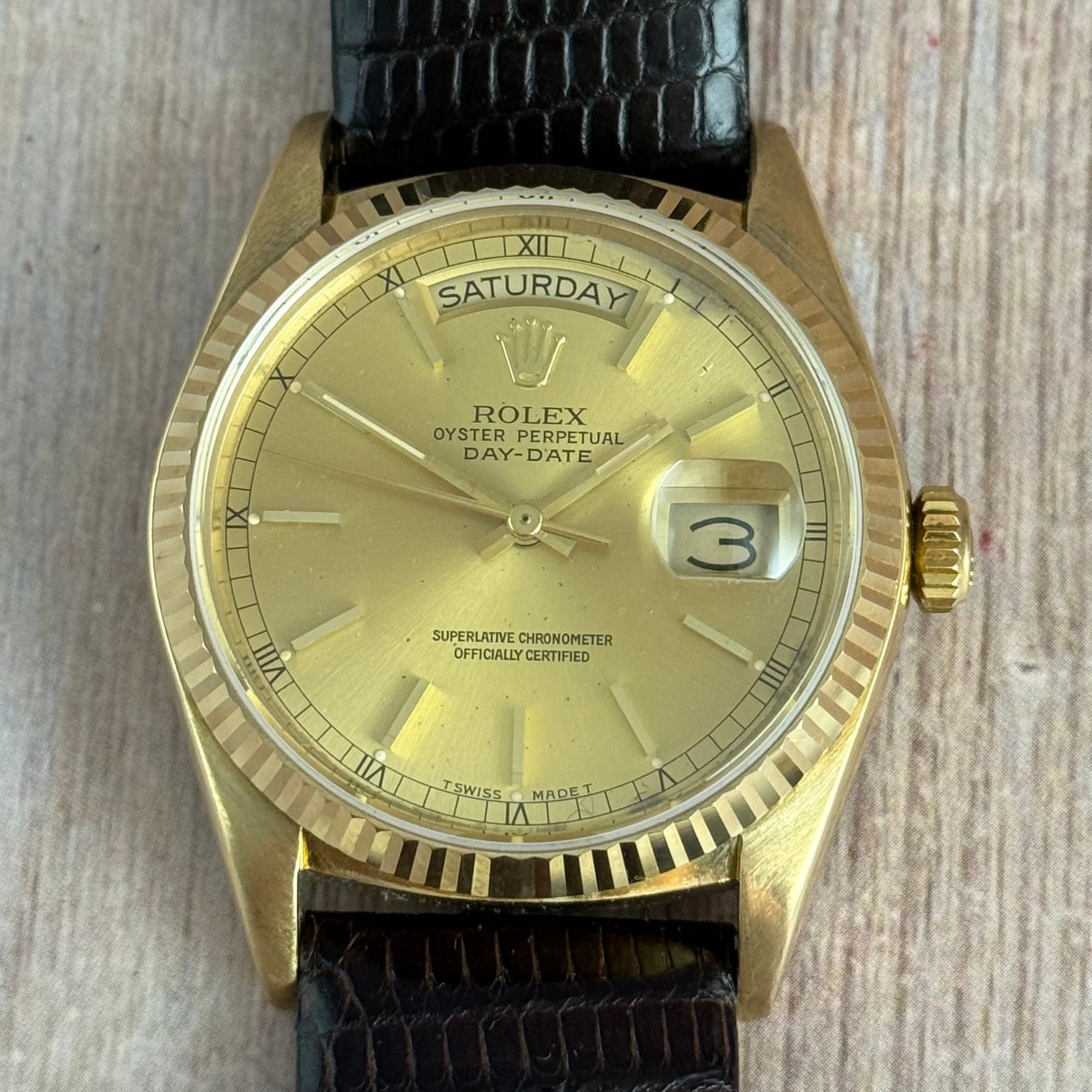 1986 Rolex Day-Date President Men’s 18ct Gold Watch 36mm (18038)