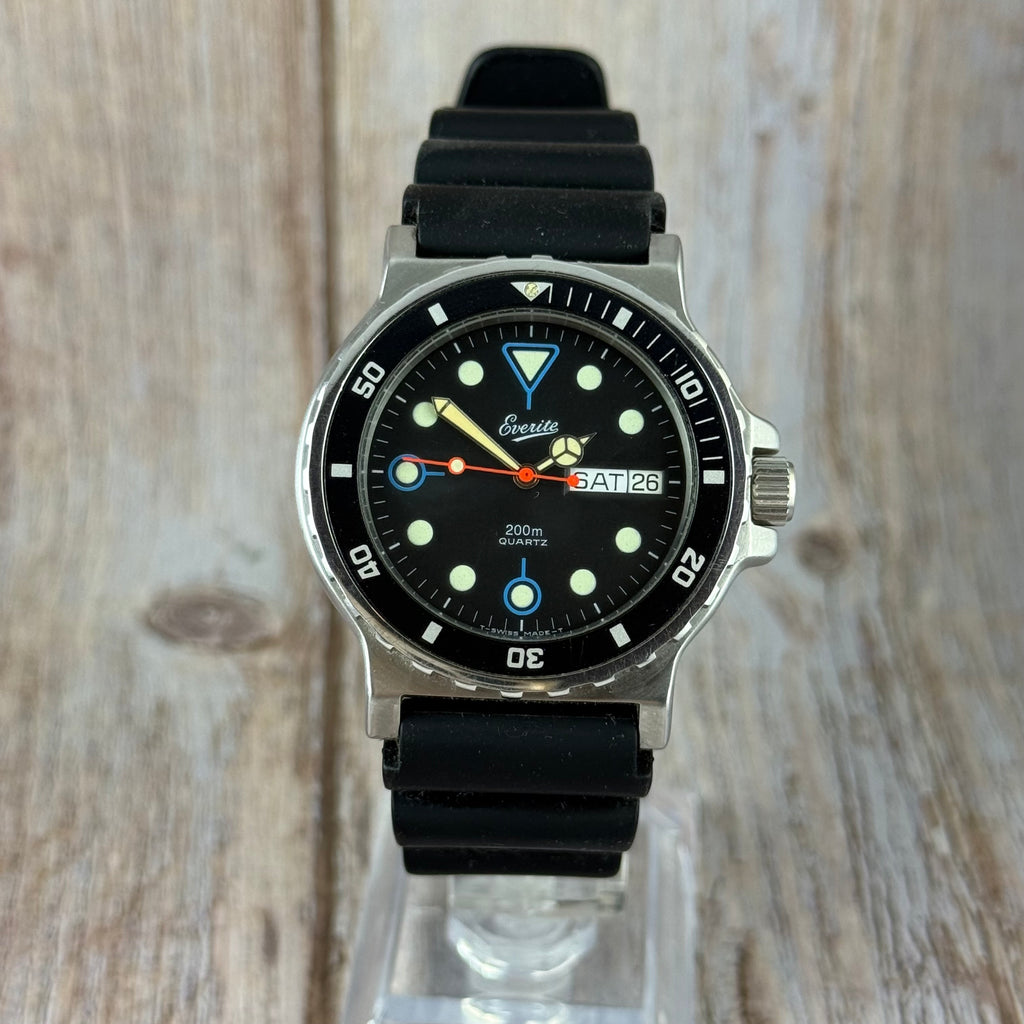 1970s Everite “triggerfish” men’s quartz divers watch 200M