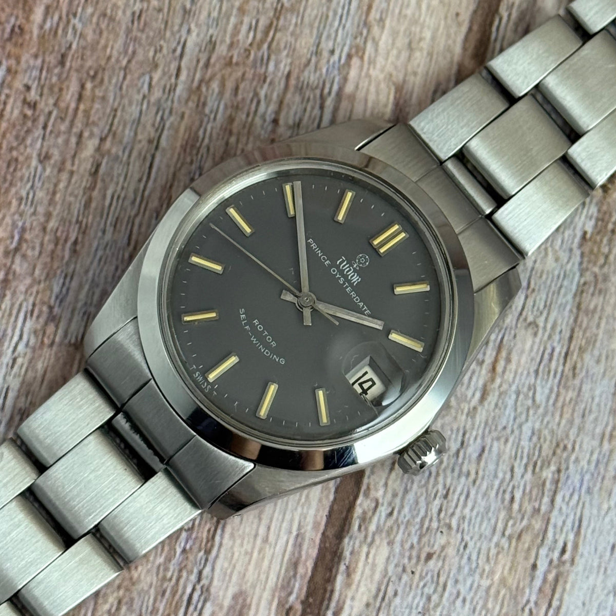 1966 Tudor Prince Oysterdate Men’s Grey Dial Watch Ref 7966