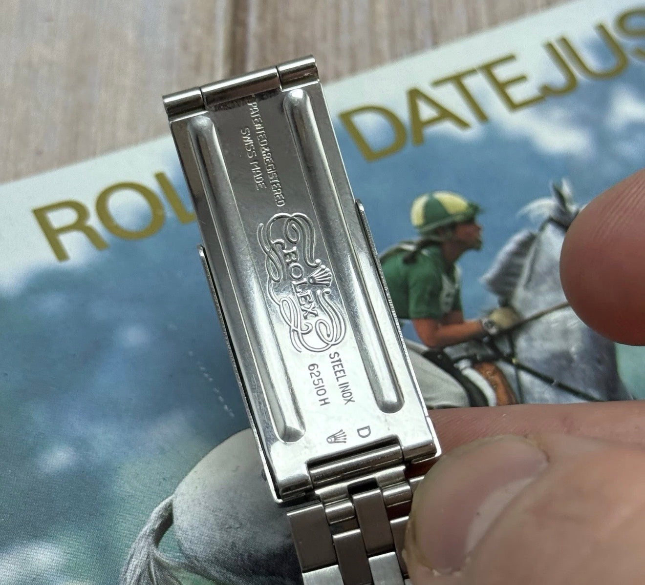 1980 Rolex Datejust 36 16014 Linen Dial 18ct Gold Bezel Full Set