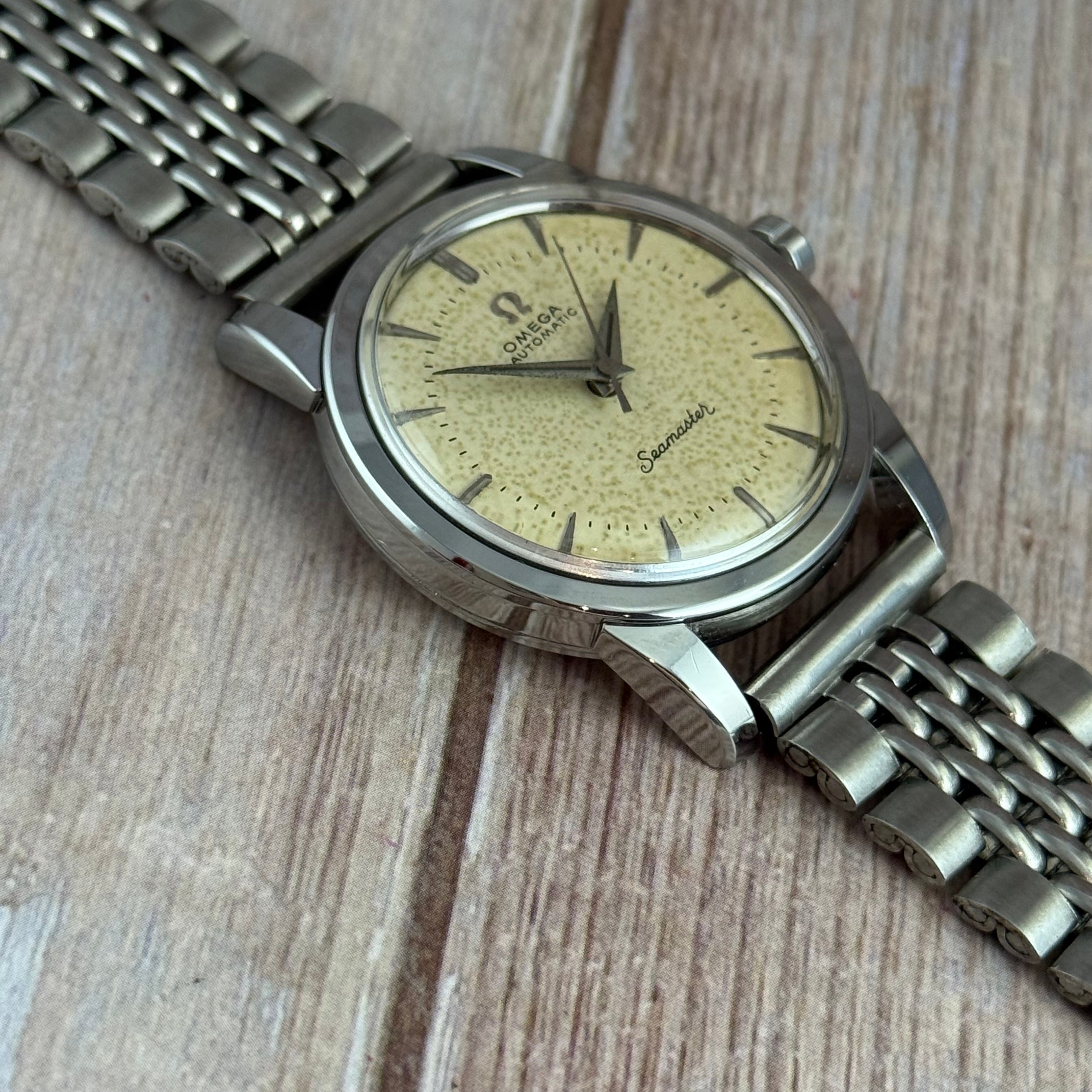1958 Omega Seamaster automatic men’s steel wrist watch 34mm (2846-8SC)