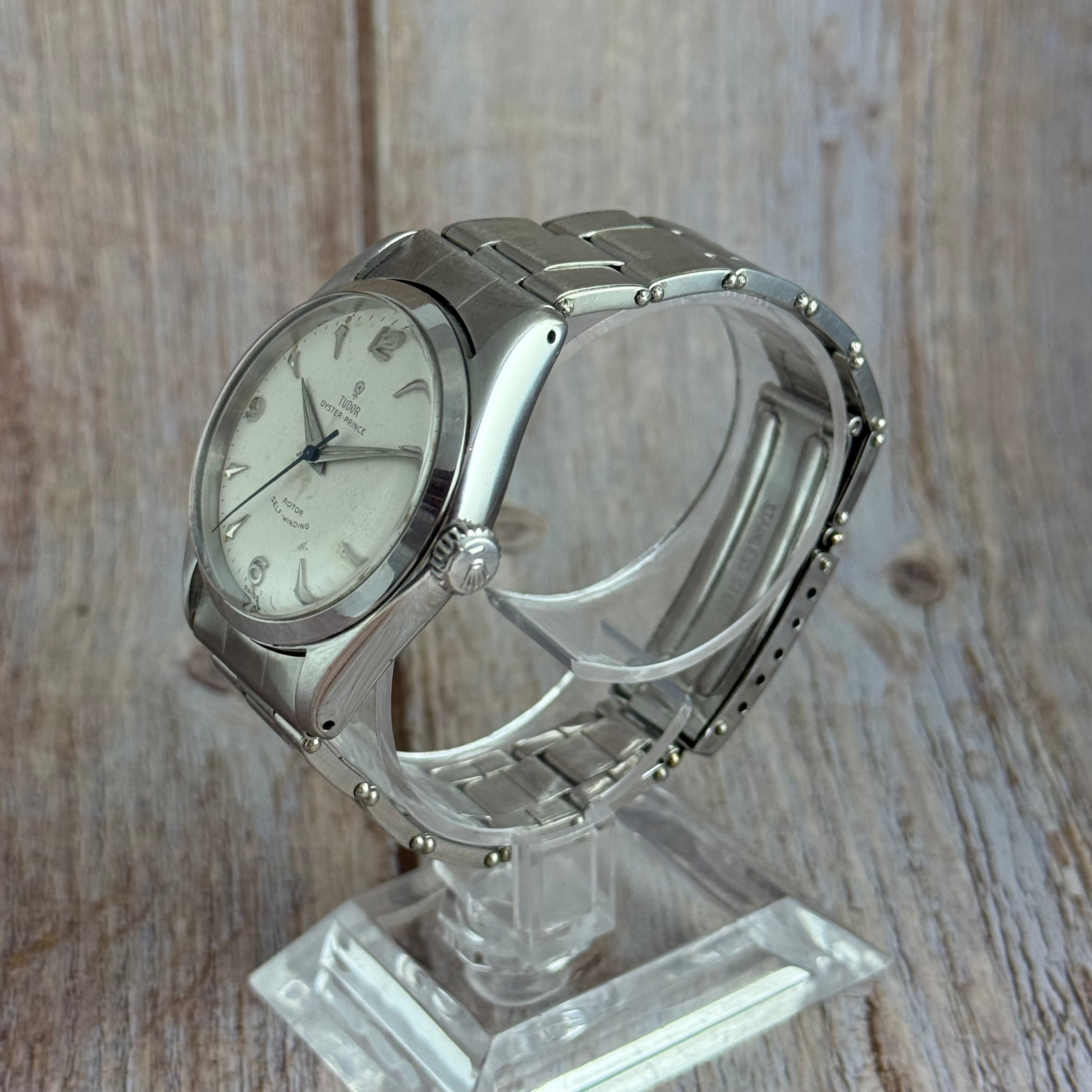 1956 Tudor oyster prince automatic explorer dial gents wrist watch 34mm (7909)