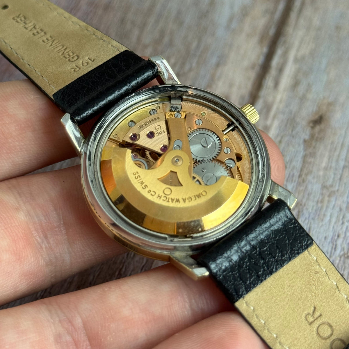 1970 Omega Constellation automatic chronometer gold plated men’s watch quickset