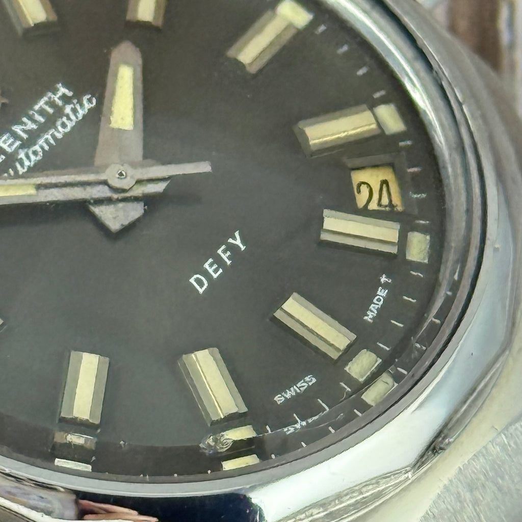 1970s Zenith Defy ‘charcoal’ dial men’s divers watch