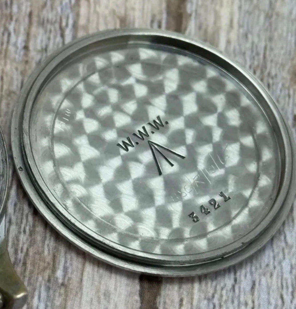 Lemania WW2 British Military Issue Dirty Dozen Men's Watch Broad Arrow W.W.W