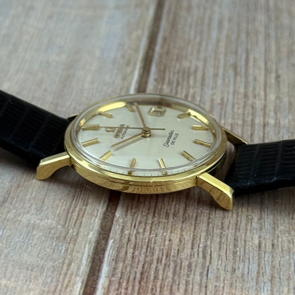 18ct solid Gold Omega Seamaster De Ville Automatic Men’s Watch C1963 35mm (166.025)