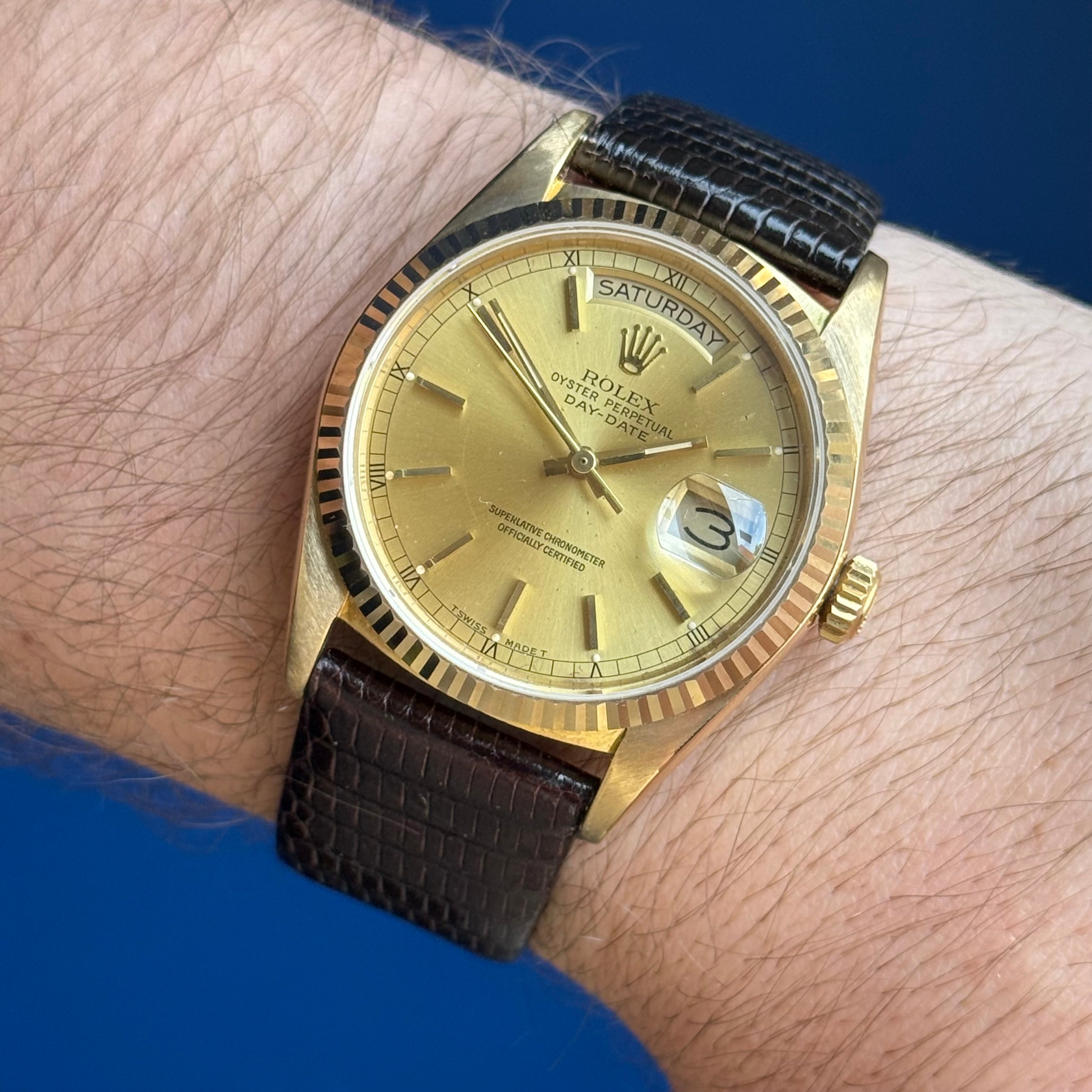1986 Rolex Day-Date President Men’s 18ct Gold Watch 36mm (18038)