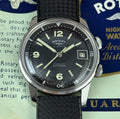 RARE VINTAGE ROTARY COMPRESSOR DIVER MEN WRISTWATCH 1960s Box & Papers 36mm
