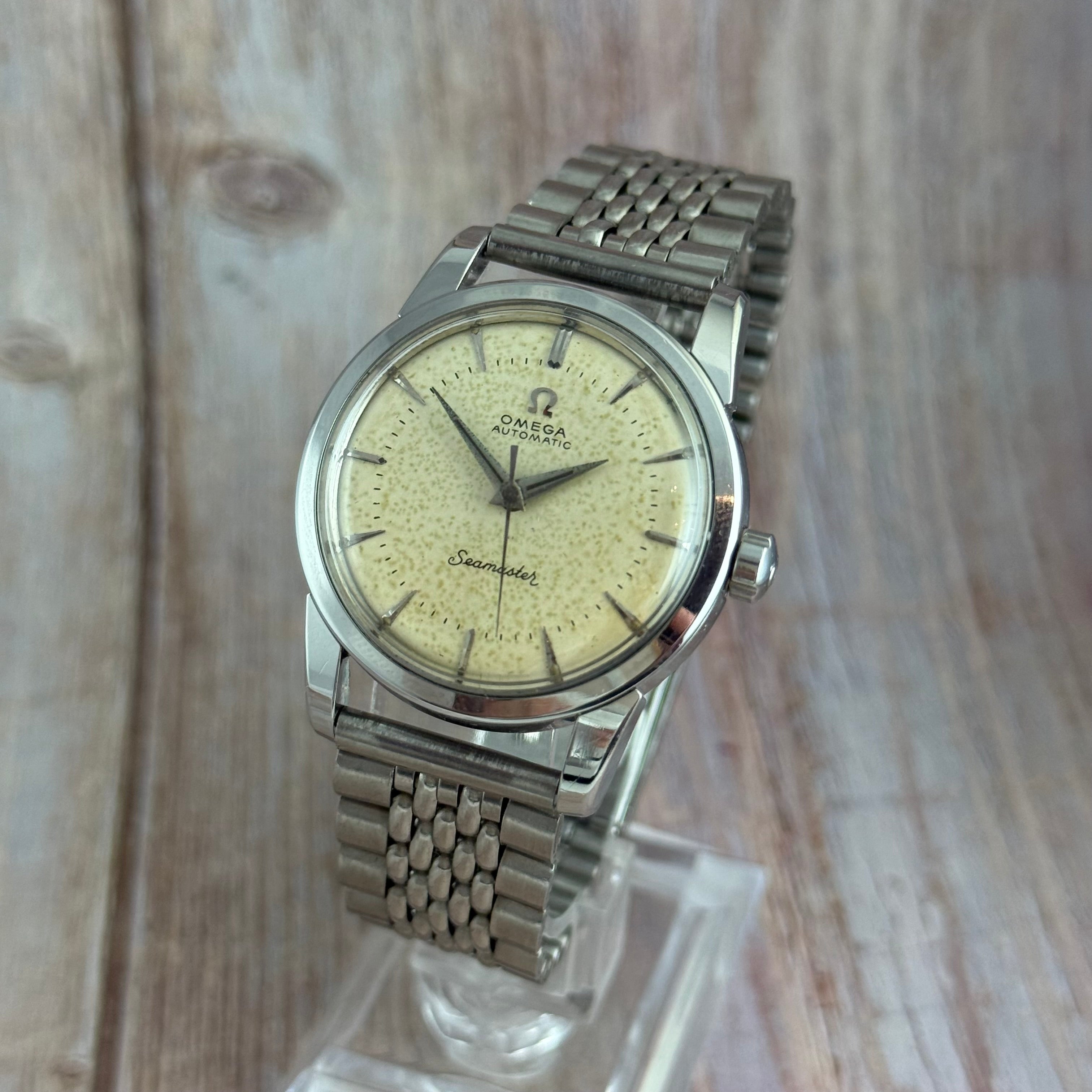 1958 Omega Seamaster automatic men’s steel wrist watch 34mm (2846-8SC)