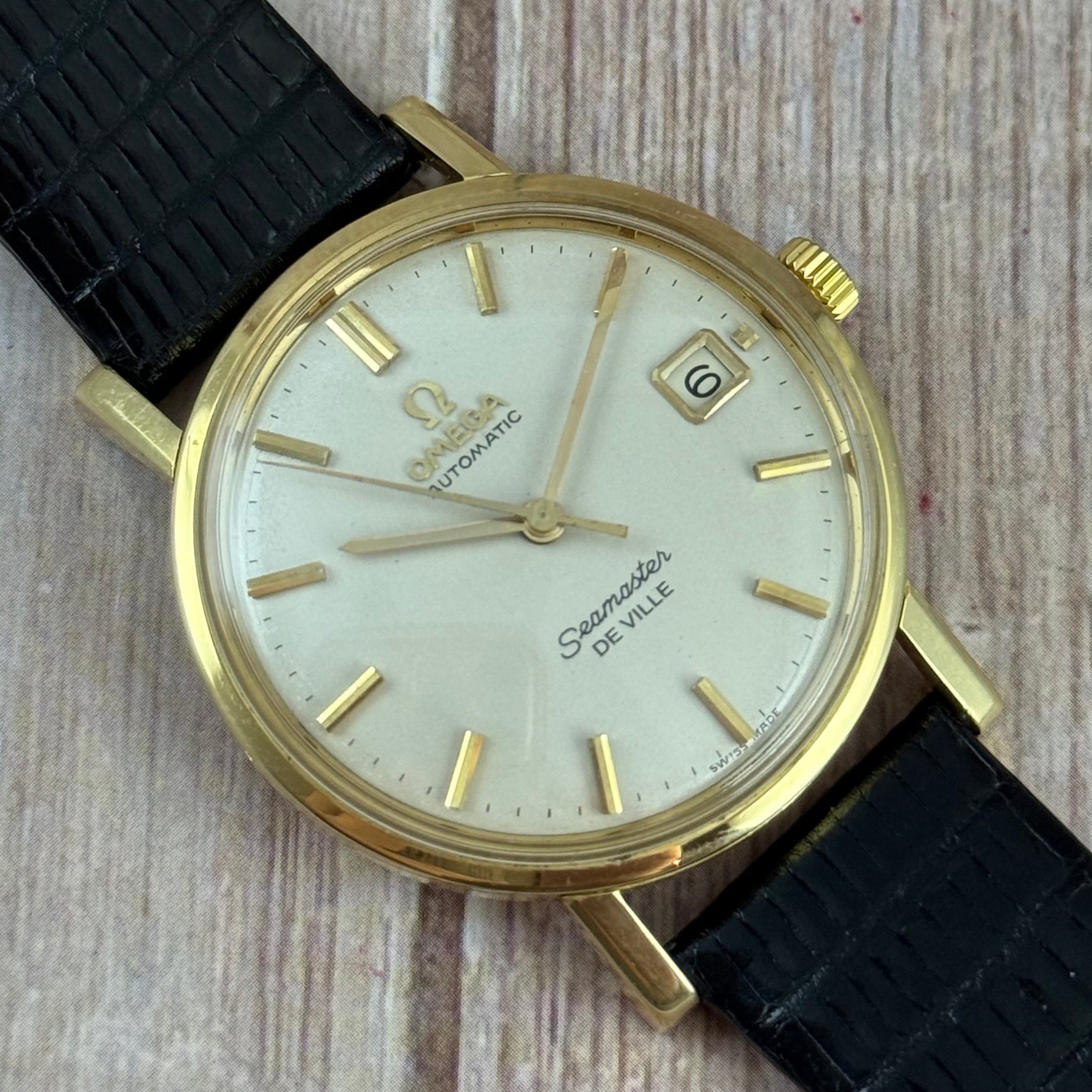 18ct solid Gold Omega Seamaster De Ville Automatic Men’s Watch C1963 35mm (166.025)