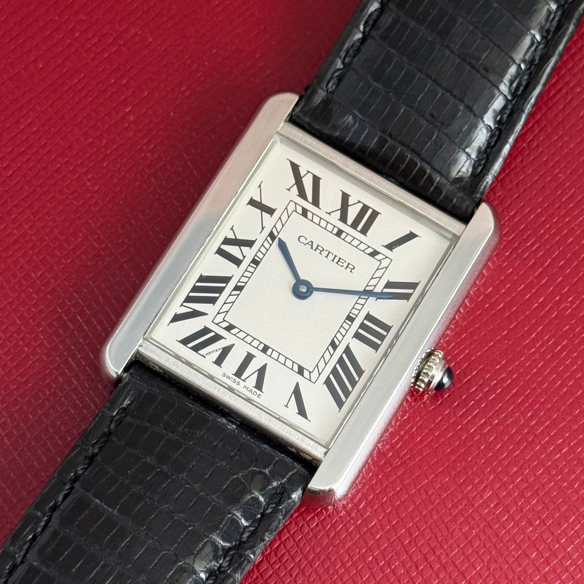 2010 Cartier Tank Solo unisex quartz wrist watch (2715) 27mm