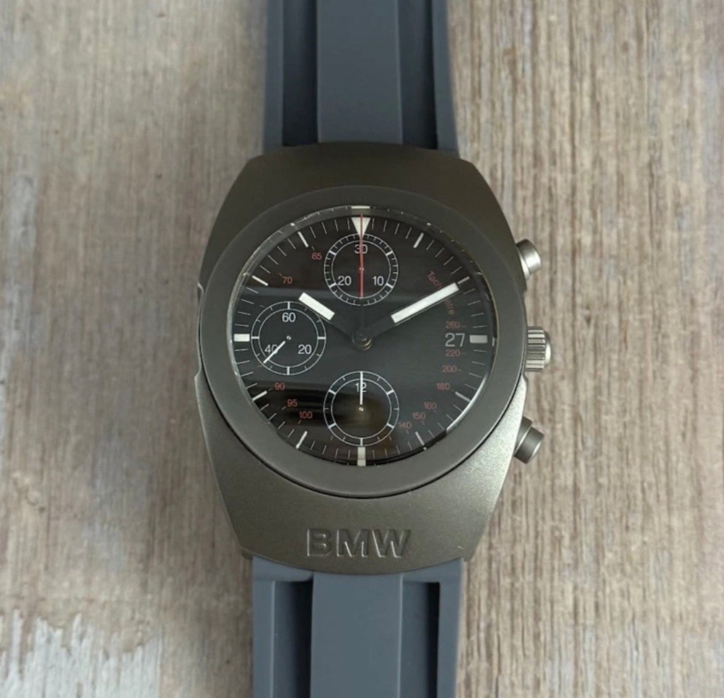 BMW Titanium Motorsport Racing Sport Car Accessory Automatic Chronograph Watch Valjoux 7730
