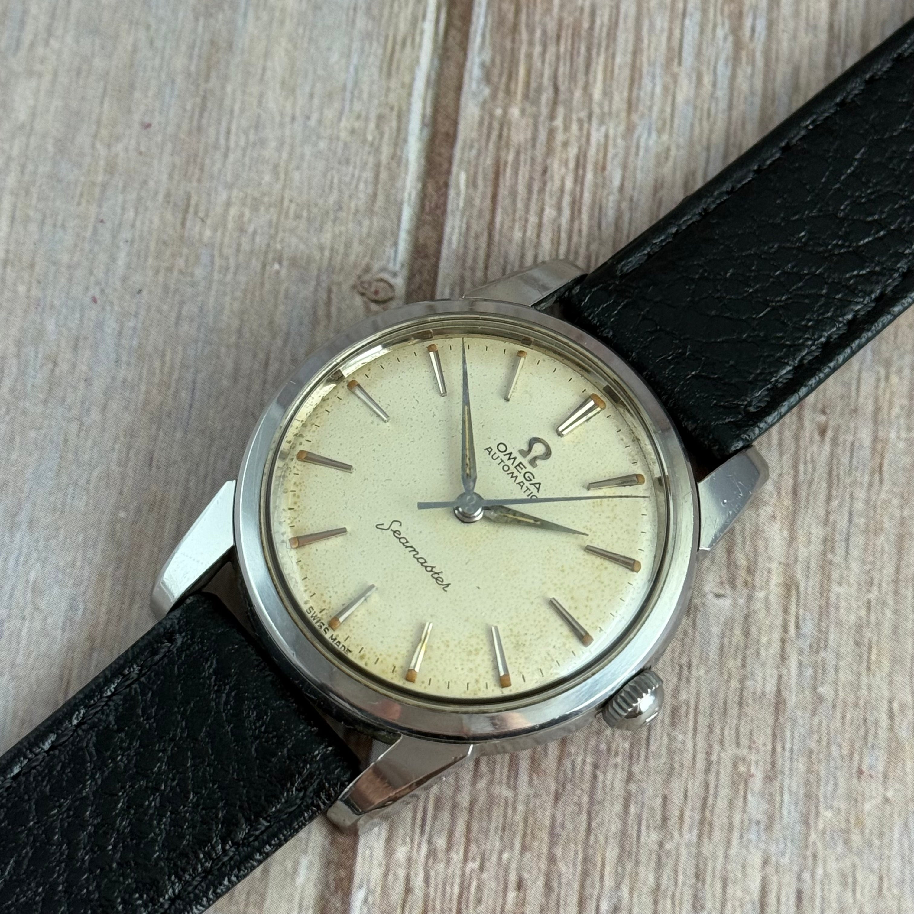 1958 Omega Seamaster Automatic Men’s 35mm Steel Watch (2848/8-1SC) Working