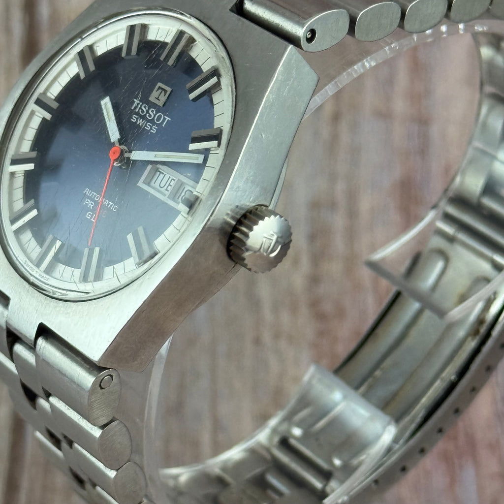 1970s Tissot PR516 GL “arnie” men’s Automatic Wrist Watch 36mm Working Boxed