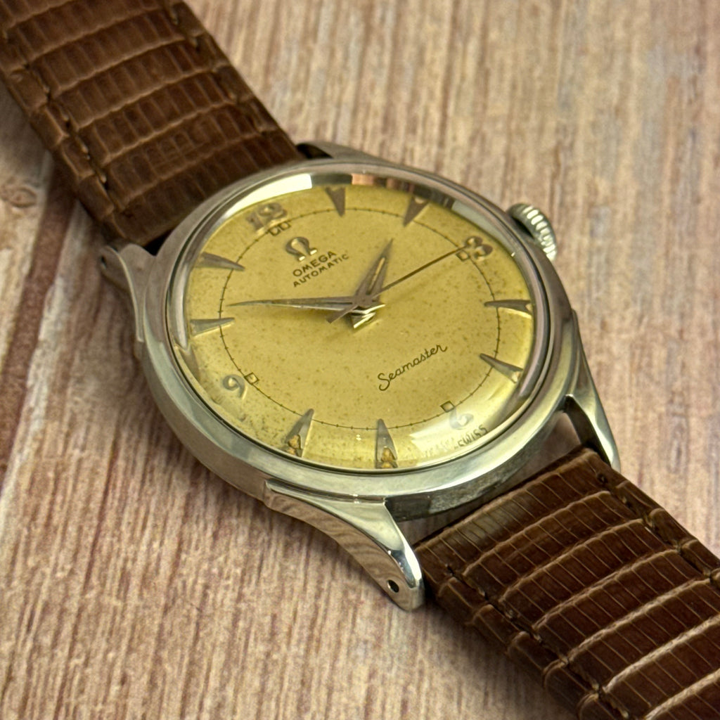 1952 Omega Seamaster ‘bumper’ automatic breguet dial men’s wrist watch