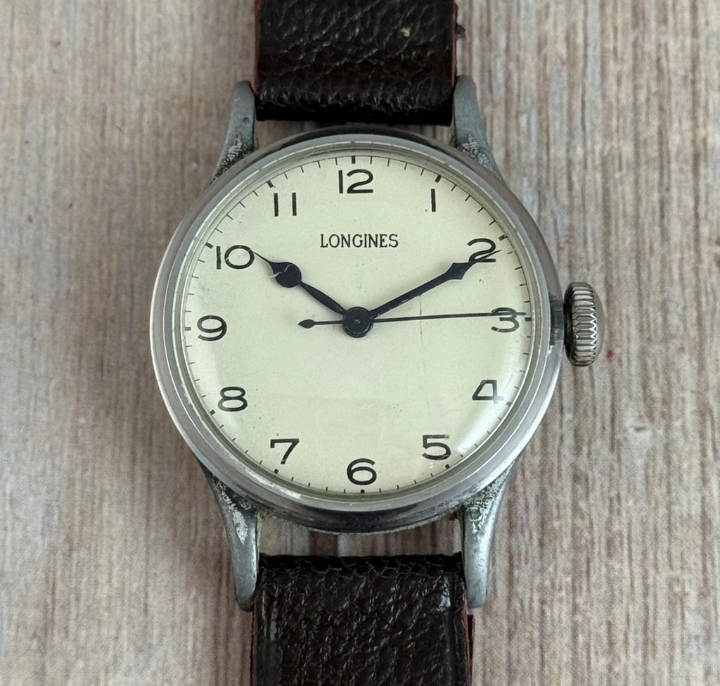 1940s Longines 6B/159 Men’s Military Pilots Watch 33mm Civilian Issue