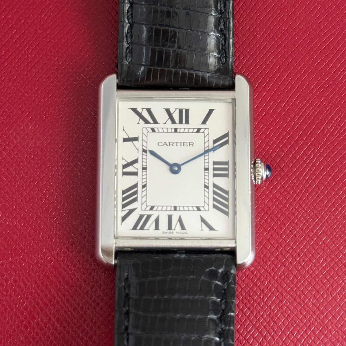 2010 Cartier Tank Solo unisex quartz wrist watch (2715) 27mm