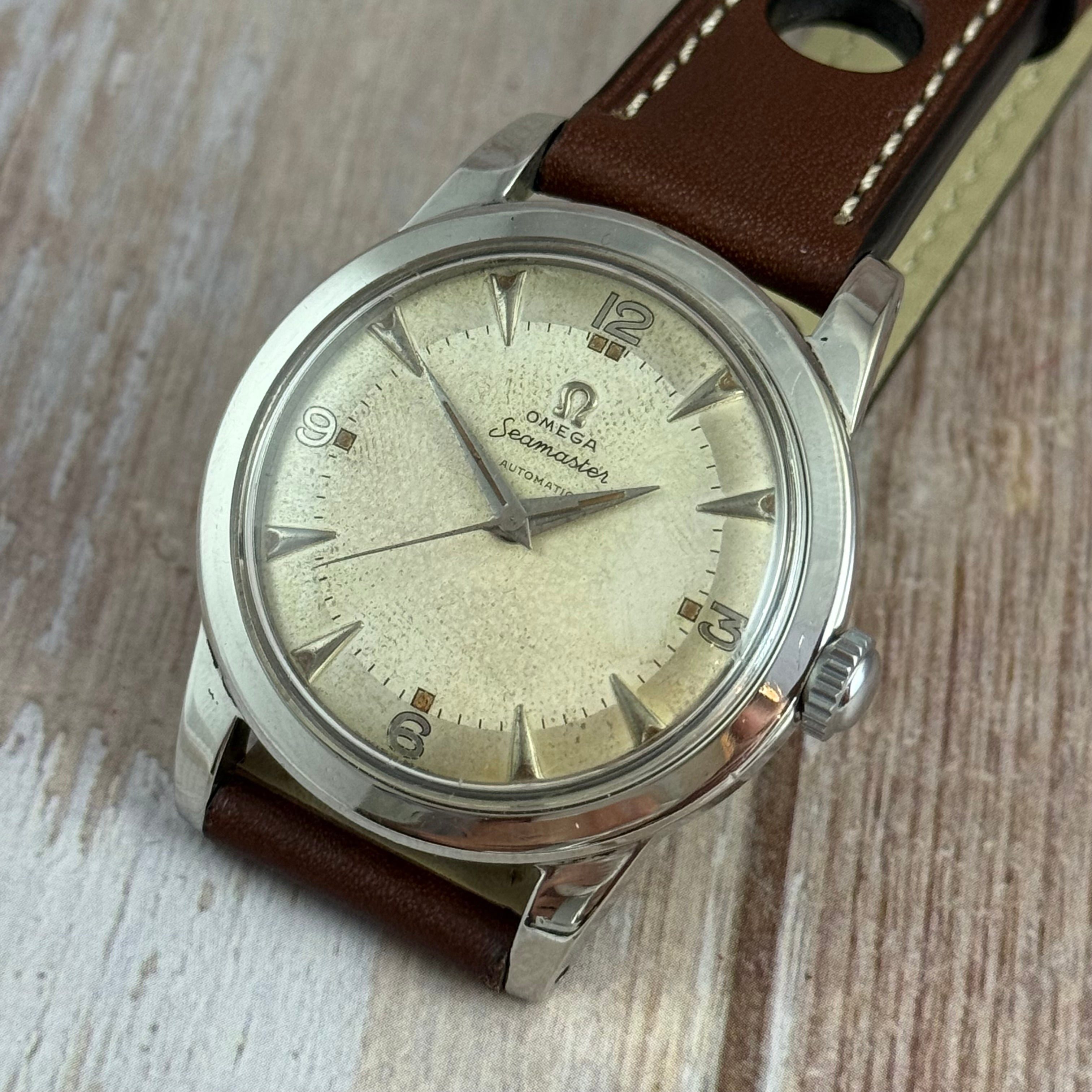 1950 Omega Seamaster ‘Explorer Arabic’ Dial Men’s Automatic Wrist Watch 35mm SERVICED