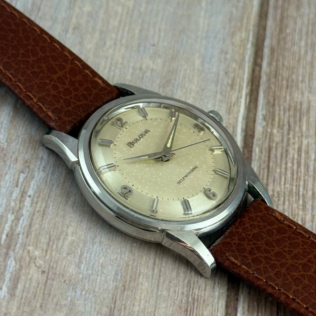 1963 BULOVA ‘Jet Clipper’ men's automatic watch 11AFAC Two-tone dial vintage