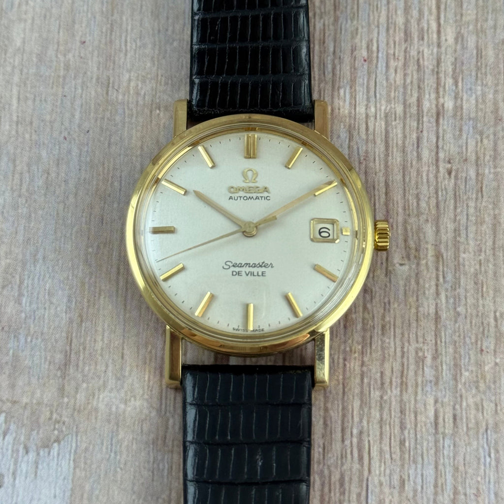 18ct solid Gold Omega Seamaster De Ville Automatic Men’s Watch C1963 35mm (166.025)