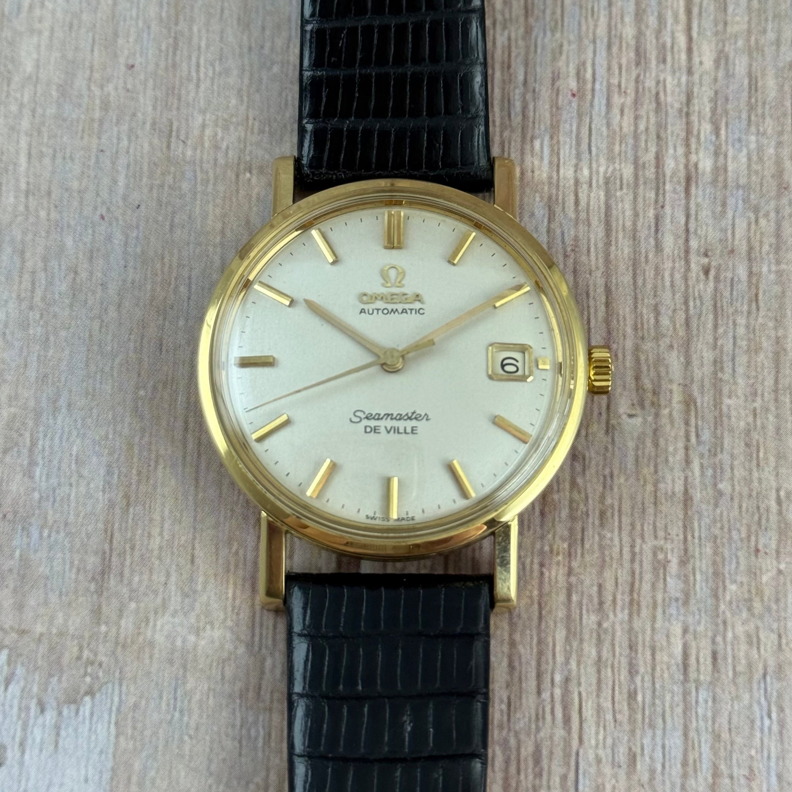 18ct solid Gold Omega Seamaster De Ville Automatic Men’s Watch C1963 35mm (166.025)