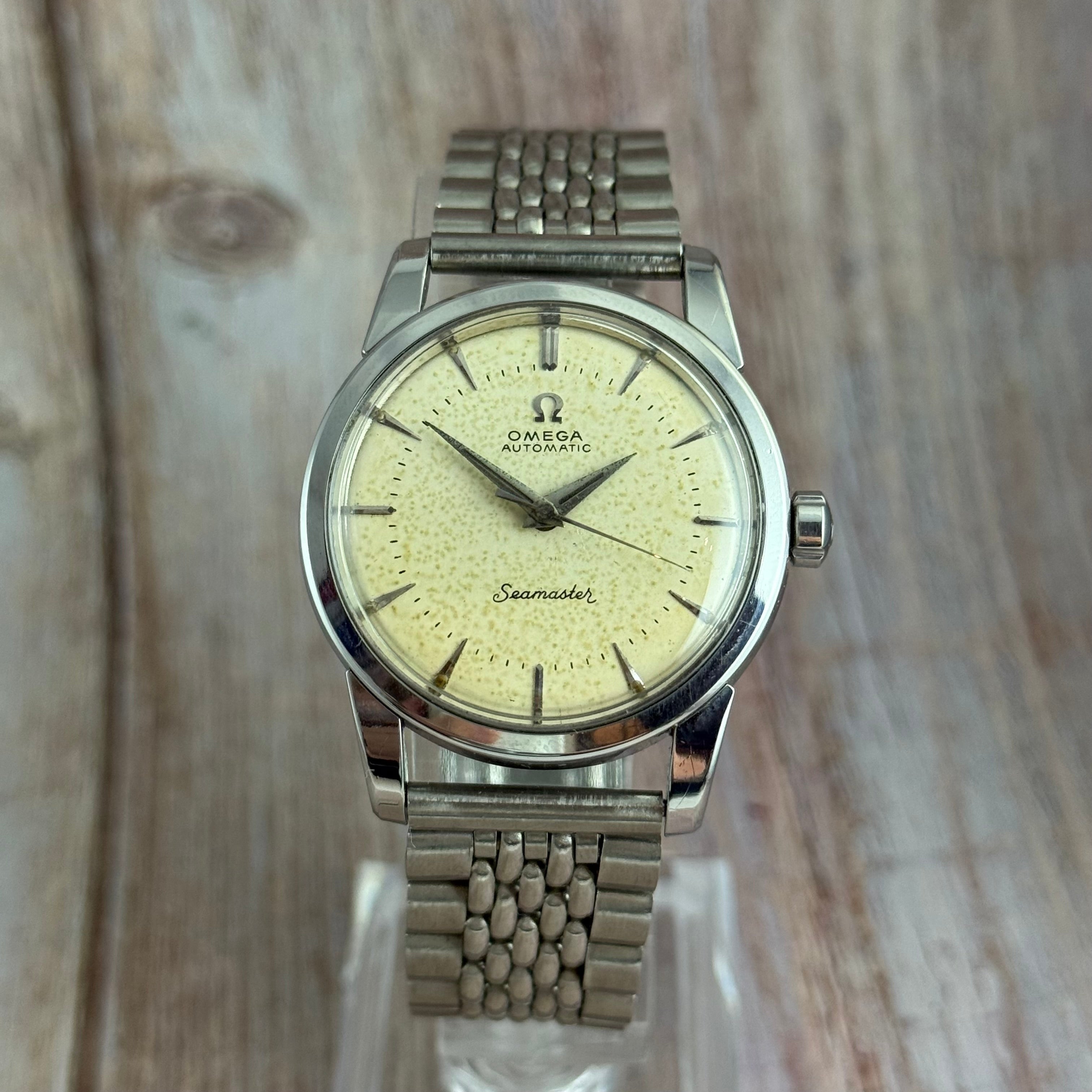 1958 Omega Seamaster automatic men’s steel wrist watch 34mm (2846-8SC)