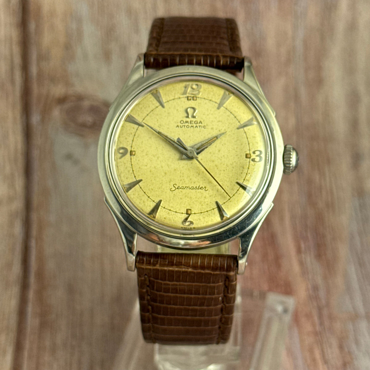 1952 Omega Seamaster ‘bumper’ automatic breguet dial men’s wrist watch