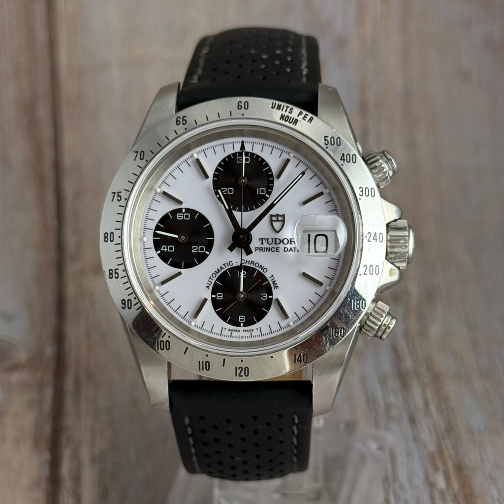 1997 Tudor Prince date chronograph men’s “panda dial” wrist watch 79280
