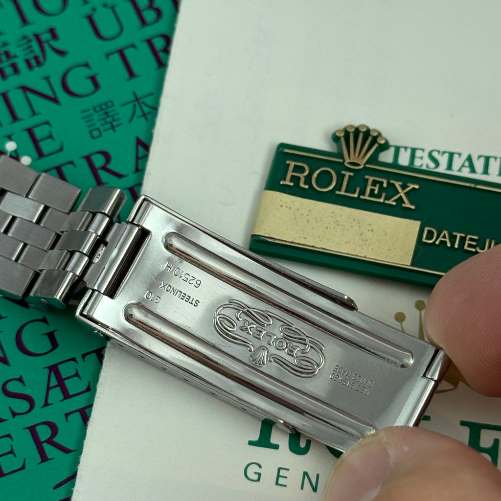 1983 Rolex Datejust 36 men’s steel wrist watch w box and papers (16030)