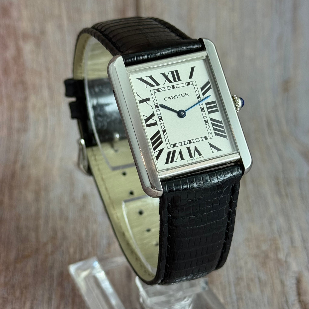 2010 Cartier Tank Solo unisex quartz wrist watch (2715) 27mm